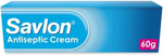 Savlon Antiseptic Cream, Cleanses & Helps Prevent Infection, First Aid for Minor Cuts & Wounds, Spots, Blackheads, Nappy Rash, Sunburn, Sores & Blisters (60g, 1 pack) Savlon Antiseptic Cream, Cleanses & Helps Prevent Infection, First Aid for Minor Cuts & Wounds, Spots, Blackheads, Nappy Rash, Sunburn, Sores & Blisters (60g, 1 pack)