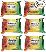 6 x Healthpoint Hayfever Relief Wipes 36 Wipes