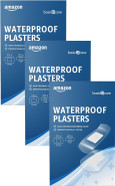 Amazon Basic Care Ultra Sensitive Plasters, Suitable for Infants, Kids and Elderly, 3 sizes, 50 Count