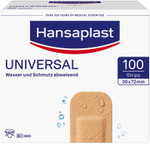 Hansaplast Universal Plasters (100 Strips), Dirt-Repellent and Water-Repellent Wound Plaster Set with Strong Adhesive Power & Bacteria Shield in Bulk Pack Hansaplast Universal Plasters (100 Strips), Dirt-Repellent and Water-Repellent Wound Plaster Set with Strong Adhesive Power & Bacteria Shield in Bulk Pack