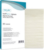 MedVance TM Alginate Calcium Alginate Dressing 11 cm x 11 cm Box of 5 dressings MedVance TM Alginate Calcium Alginate Dressing 11 cm x 11 cm Box of 5 dressings