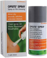 OPSITE SPRAY WATER RESISTANT SPRAY-ON DRESSING UNBROKEN BLISTERS, MINOR BURNS AND SCALDS - 40ML