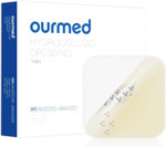Ourmed Hydrocolloid Dressing 10cm x 10cm, 20 Packs, 0.3mm Thickness, Extra Thin Waterproof Plasters, Adhesive Bandages for Light Exudate Wound, Blister, Acne, Superficial Wound Care
