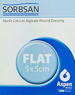Sorbsan SS1400 Dressing, 5cm x 5cm, Pack of 10
