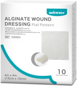Winner Medical Calcium Alginate Wound Dressing Pads 10 x 10 cm, Sterile (Box of 10) Antimicrobial, Non-Stick Padding, Highly Absorbent & Comfortable| Flexible & Gentle on The Skin, Faster Healing Winner Medical Calcium Alginate Wound Dressing Pads 10 x 10 cm, Sterile (Box of 10) Antimicrobial, Non-Stick Padding, Highly Absorbent & Comfortable| Flexible & Gentle on The Skin, Faster Healing