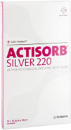 Silver Actisorb 220, 19 cm x 10.5 cm, sterile compresses, 10 pieces