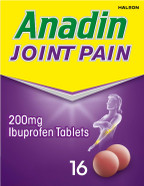 Anadin Joint Pain Relief Ibuprofen Tablets, Joint and Back Pain Killers, Pack of 16 Anadin Joint Pain Relief Ibuprofen Tablets, Joint and Back Pain Killers, Pack of 16