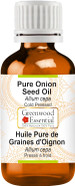 Greenwood Essential Pure Onion Seed Oil (Allium cepa) Cold Pressed 10ml (0.33 oz) Greenwood Essential Pure Onion Seed Oil (Allium cepa) Cold Pressed 10ml (0.33 oz)