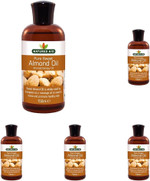 Natures Aid Almond Oil, Pure, Sweet Almond Oil, Massage Oil, Suited to Dry, Sensitive Skin, 150 ml (Pack of 5) Natures Aid Almond Oil, Pure, Sweet Almond Oil, Massage Oil, Suited to Dry, Sensitive Skin, 150 ml (Pack of 5)