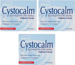 3X Cystocalm Cystitis Relief from Burning Pain, 6 Sachets 4g Granules Cranberry 3X Cystocalm Cystitis Relief from Burning Pain, 6 Sachets 4g Granules Cranberry