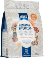 Applied Nutrition Mushroom Superblend - Lions Mane, Reishi, Chaga, Shiitake, Maitake, Tremella, Cordyceps Sinensis, King Trumpet | Vegan & Gluten Free (160g  40 Servings)