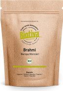 Biotiva Brahmi Capsules Organic - 500 Veggie Capsules - 500mg per Capsule - Bacopa Monnieri - Memory Plant - Vegan - No Additives - Bottled and Controlled in Germany (DE-ÖKO-005) Biotiva Brahmi Capsules Organic - 500 Veggie Capsules - 500mg per Capsule - Bacopa Monnieri - Memory Plant - Vegan - No Additives - Bottled and Controlled in Germany (DE-ÖKO-005)