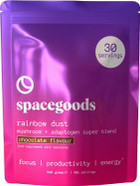Spacegoods Rainbow Dust 240g | 30 Servings | Flavoured Mushroom Coffee | 80mg of Natural Caffeine | Lions Mane, Chaga, Ashwagandha & Vitamin B5 | Sharper Focus, Energy & Calm | Chocolate Spacegoods Rainbow Dust 240g | 30 Servings | Flavoured Mushroom Coffee | 80mg of Natural Caffeine | Lions Mane, Chaga, Ashwagandha & Vitamin B5 | Sharper Focus, Energy & Calm | Chocolate