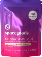 Spacegoods Rainbow Dust 240g | 30 Servings | Flavoured Mushroom Coffee | 80mg of Natural Caffeine | Lions Mane, Chaga, Ashwagandha & Vitamin B5 | Sharper Focus, Energy & Calm | Vanilla & Cinnamon Spacegoods Rainbow Dust 240g | 30 Servings | Flavoured Mushroom Coffee | 80mg of Natural Caffeine | Lions Mane, Chaga, Ashwagandha & Vitamin B5 | Sharper Focus, Energy & Calm | Vanilla & Cinnamon