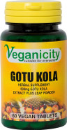 Veganicity Gotu Kola 600mg : Women's Health Herbal Supplement - 60 Tablets, in a Planet-Friendly 99% Recycled Pot