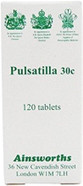 Ainsworths 30C Pulsatilla Homoeopathic Remedy - Pack of 120 Tablets