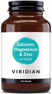 Viridian - Calcium Magnesium & Zinc Powder, 100g | with Vitamin C & Malic Acid | Supports Bone Health, Immunity & Cognitive Function | Skin, Hair, Nails & Eyes | Nutritionist Formulated Viridian - Calcium Magnesium & Zinc Powder, 100g | with Vitamin C & Malic Acid | Supports Bone Health, Immunity & Cognitive Function | Skin, Hair, Nails & Eyes | Nutritionist Formulated