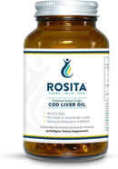 Rosita Real Foods Extra Virgin Cod Liver Oil (EVCLO) Softgels - 90 Softgels, 0.21 kilograms Rosita Real Foods Extra Virgin Cod Liver Oil (EVCLO) Softgels - 90 Softgels, 0.21 kilograms