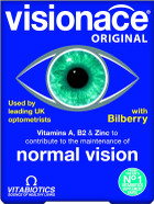 Visionace Original One-A-Day Formula Tablets to Support Vision Acuity and a Healthy Vision, by Vitabiotics Visionace Original One-A-Day Formula Tablets to Support Vision Acuity and a Healthy Vision, by Vitabiotics