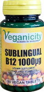 Veganicity B12 1000µg Sublingual (Blackcurrant Flavour) : Vitamin B12 Supplement : 90 Tablets, in a Planet-Friendly 99% Recycled Pot Veganicity B12 1000µg Sublingual (Blackcurrant Flavour) : Vitamin B12 Supplement : 90 Tablets, in a Planet-Friendly 99% Recycled Pot