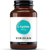 Viridian - L-Lysine 500mg - 90 Veg Caps, Vegan | Essential Amino Acid | Immune Support, Muscle Health, Collagen Production & Skin Health | 100% Active Ingredients | Nutritionist-Formulated