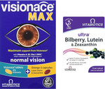 Visionace Max - 56 Tablets Bundle with Vitabiotics Ultra Bilberry, Lutein and Zeaxanthin - 30 Tablets Visionace Max - 56 Tablets Bundle with Vitabiotics Ultra Bilberry, Lutein and Zeaxanthin - 30 Tablets