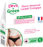 Love & Green LG Ecological Washable Menstrual Shorty Size XL Abundant Flow Black Love & Green LG Ecological Washable Menstrual Shorty Size XL Abundant Flow Black