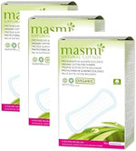 Masmi Anatomical Bio Panty Liners Pack of 3) Made From Certified Organic Cotton Masmi Anatomical Bio Panty Liners Pack of 3) Made From Certified Organic Cotton