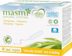 18 Masmi Regular Tampons Organic Cotton Non Applicator, Plastic Free, Hypoallergenic, Biodegradable, Perfume, Viscose, Rayon, Chlorine and Dioxin Free (Single Pack) 18 Masmi Regular Tampons Organic Cotton Non Applicator, Plastic Free, Hypoallergenic, Biodegradable, Perfume, Viscose, Rayon, Chlorine and Dioxin Free (Single Pack)