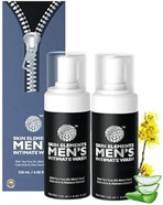 Skin Elements Intimate Wash for Men with Tea Tree Oil (4.05 fl. oz.) | pH Balanced Foaming Hygiene Wash | Prevents Itching, Irritation & Bad Odor Skin Elements Intimate Wash for Men with Tea Tree Oil (4.05 fl. oz.) | pH Balanced Foaming Hygiene Wash | Prevents Itching, Irritation & Bad Odor