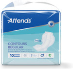 Attends Contours Regular 10, 84 Units (4 Packs of 21)