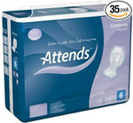 Attends Contour 6 - Large Shaped Pads - Pack of 35 (AT6) [Personal Care] by Attends