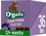 Organix Gruffalo Purple Prickles Blackcurrant Fruit Bars, Organic Toddler Snack 12+ Months, Multipack 6 x 17 g Bars Per Box (6 Boxes Total) Organix Gruffalo Purple Prickles Blackcurrant Fruit Bars, Organic Toddler Snack 12+ Months, Multipack 6 x 17 g Bars Per Box (6 Boxes Total)