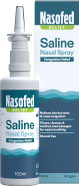 Nasofed Saline Nasal Spray. Isotonic Saline Solution. Effective and Gentle Relief from Nasal Congestion Caused by colds, sinusitis, hayfever and Allergies. 1 x 100 ml Nasofed Saline Nasal Spray. Isotonic Saline Solution. Effective and Gentle Relief from Nasal Congestion Caused by colds, sinusitis, hayfever and Allergies. 1 x 100 ml