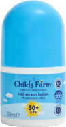 Childs Farm Kids & Baby Sun Lotion Roll-On SPF 50+ | UVA & UVB Very High Protection | Extra Water Resistant | Fragrance Free | Suitable for Dry, Sensitive Skin, 50ml Childs Farm Kids & Baby Sun Lotion Roll-On SPF 50+ | UVA & UVB Very High Protection | Extra Water Resistant | Fragrance Free | Suitable for Dry, Sensitive Skin, 50ml