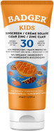 Badger Mineral Sunscreen For Kids | SPF 30 Zinc Sun Cream | Organic & Gluten Free | Protects From UV Rays (87ml)
