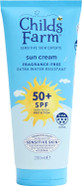 Childs Farm Kids & Baby Sun Cream SPF 50+ | UVA & UVB Very High Protection | Extra Water Resistant | Fragrance Free | Suitable for Dry, Sensitive Skin, 200ml