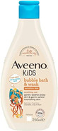 Aveeno Baby KIDS Bubble Bath & Wash 250ml | Enriched with Soothing Oat Extract | Foam Body Wash Developed for Your Little Superhero | Childrens Toiletries Sets Aveeno Baby KIDS Bubble Bath & Wash 250ml | Enriched with Soothing Oat Extract | Foam Body Wash Developed for Your Little Superhero | Childrens Toiletries Sets