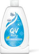 QV Baby Bath Oil, 500ml - with Vitamin E, Delicate, Water-dispersible, Everyday Use, Non-Greasy for Sensitive Skin, Suitable for Face, Body & Hair, Baby Bath Wash for Eczema, Cradle Cap, Dermatitis QV Baby Bath Oil, 500ml - with Vitamin E, Delicate, Water-dispersible, Everyday Use, Non-Greasy for Sensitive Skin, Suitable for Face, Body & Hair, Baby Bath Wash for Eczema, Cradle Cap, Dermatitis