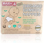 Beaming Baby Organic Bamboo Eco Nappies Maxi Plus Size 4 (9-15 kg / 23-34 lb) - 24 in Pack. Biodegradable, Hypoallergenic, No Nappy Rash, Recyclable Paper Packaging Beaming Baby Organic Bamboo Eco Nappies Maxi Plus Size 4 (9-15 kg / 23-34 lb) - 24 in Pack. Biodegradable, Hypoallergenic, No Nappy Rash, Recyclable Paper Packaging