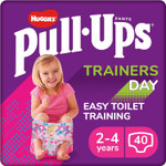 Huggies Pull-Ups, Trainers Day Nappy Pants for Girls - 2-4 Years, Size 6-7 Pull Up Nappies (40 Pants) - Essential Pull-Ups for Easy Toilet Training - Learn Wet From Dry Huggies Pull-Ups, Trainers Day Nappy Pants for Girls - 2-4 Years, Size 6-7 Pull Up Nappies (40 Pants) - Essential Pull-Ups for Easy Toilet Training - Learn Wet From Dry