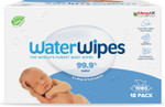 WaterWipes Plastic-Free Original Baby Wipes, 1080 Count (18 packs), 99.9% Water Based Wipes, Unscented for Sensitive Skin (Packaging may vary)