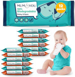 Mum & You Baby Wipes Multipack - 1,680 Biodegradable Wet Wipes (30 Packs) | 99.4% Water Wipes for Sensitive Newborn Skin | Baby Wipes Bulk, Bum Wipes, Wet Tissue, Eco-Friendly wet wipes baby Mum & You Baby Wipes Multipack - 1,680 Biodegradable Wet Wipes (30 Packs) | 99.4% Water Wipes for Sensitive Newborn Skin | Baby Wipes Bulk, Bum Wipes, Wet Tissue, Eco-Friendly wet wipes baby