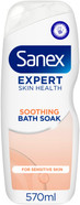 Sanex Expert Skin Health Soothing Bath Soak 570ml - bath soak men and women - bath foam - advanced prebiotic formula - comforts sensitive skin - supports good skin bacteria - dermatologically tested Sanex Expert Skin Health Soothing Bath Soak 570ml - bath soak men and women - bath foam - advanced prebiotic formula - comforts sensitive skin - supports good skin bacteria - dermatologically tested