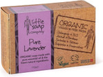 Little Soap Company Organic Soap Bar - Vegan, Cruelty Free, No SLS or Parabens, with English Lavender, Natural, & Eco Friendly, Body, Face & Hand Bar of Soap (110g) Little Soap Company Organic Soap Bar - Vegan, Cruelty Free, No SLS or Parabens, with English Lavender, Natural, & Eco Friendly, Body, Face & Hand Bar of Soap (110g)