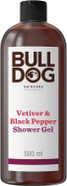 Bulldog Skincare Vetiver & Black Pepper Shower Gel for Men, Natural, Refreshing Men's Shower Gel, 500 ml