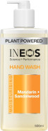 INEOS Skin Science - With Provitamin B5 Hand Wash Mandarin + Sandalwood - With SkinActiv Cooling Tech - Plant Powered 500ml