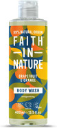 Faith In Nature Natural Grapefruit and Orange Body Wash, Energising Shower Gel, Vegan and Cruelty Free, No SLS or Parabens, 400 ml Faith In Nature Natural Grapefruit and Orange Body Wash, Energising Shower Gel, Vegan and Cruelty Free, No SLS or Parabens, 400 ml