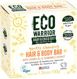 Eco Warrior Baby & Child Edit Gently Cleansing Hair & Body Bar (50g) | Hair Shampoo and Body Bar Soap (2 in 1) | Orange Blossom Scent | Gentle, Eco Friendly, Vegan, Cruelty Free Eco Warrior Baby & Child Edit Gently Cleansing Hair & Body Bar (50g) | Hair Shampoo and Body Bar Soap (2 in 1) | Orange Blossom Scent | Gentle, Eco Friendly, Vegan, Cruelty Free