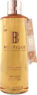 Boutique Amber, Musk & Vanilla Fragrance Refreshing Body Wash 500ml - Relaxing Blend of Essential Oils - Vegan and Cruelty Free, No SLS or Parabens - Made In England